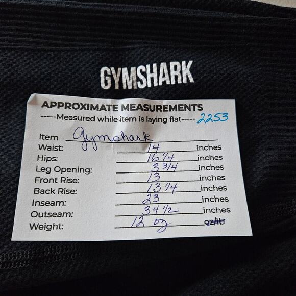 Gymshark Womens Ultra Seamless Black High Waist Leggings Small Athleisure Yoga - Picture 8 of 8